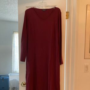 Lands End sweetheart neck dress